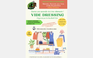 Vide dressing 13 et 14/09/2025